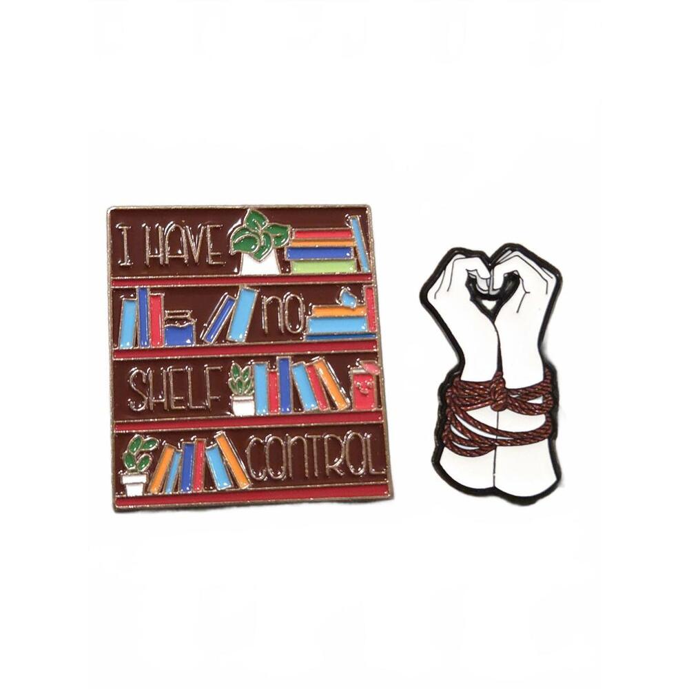 Romance Book‎ Pin Set of 2 - NEW